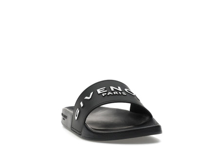 Givenchy Paris Flat Sandals Black White