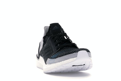 adidas Ultra Boost 19 Core Black Grey Six Shock Cyan