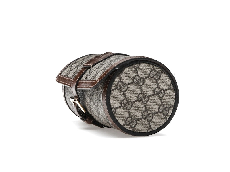 Gucci Supreme Monogram Watch Role Bag Brown