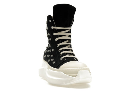 Rick Owens DRKSHDW Abstract Sneaks Studded Eyelets Black Milk