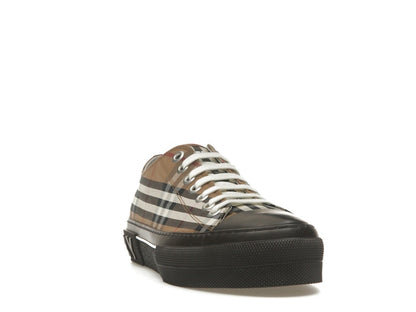 Burberry Vintage Check Lace-Up Sneaker Beige Brown