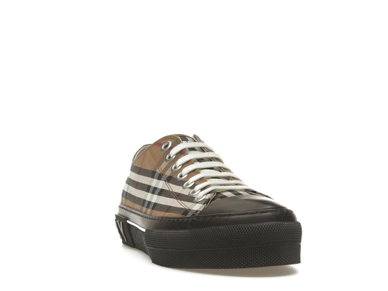Burberry Vintage Check Lace-Up Sneaker Beige Brown