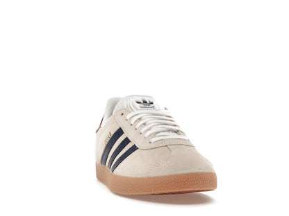 adidas Gazelle Beige Dark Blue Collegiate Burgundy