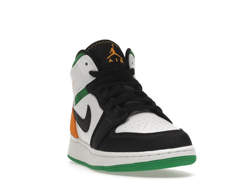 Jordan 1 Mid SE White Laser Orange Lucky Green (GS)