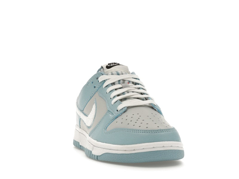 Nike Dunk Low Retro Fleece Swoosh Worn Blue