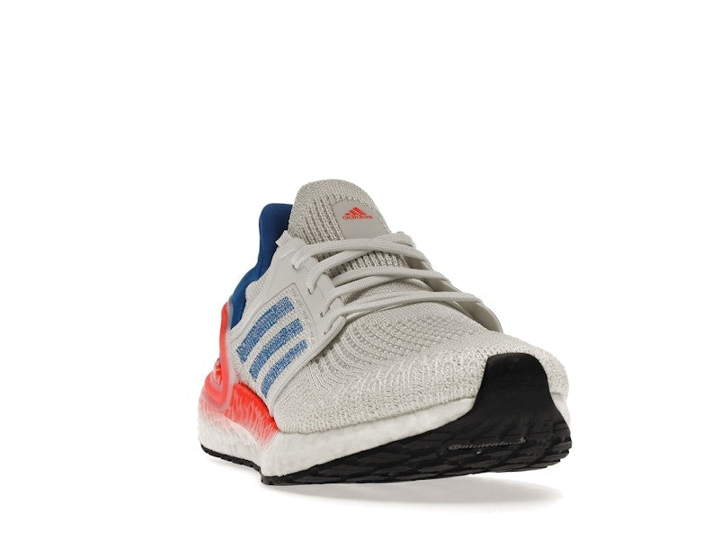 adidas Ultra Boost 20 White Glory Blue Solar Red