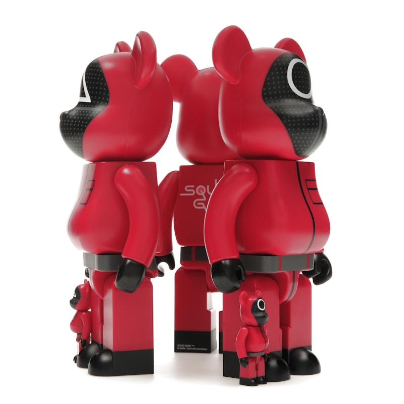 Bearbrick x Squid Game Guard (Circle/Triangle/Square) 100% & 400% Set of 3