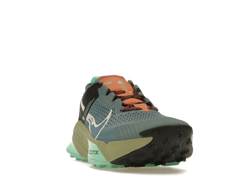 Nike ZoomX Zegama Trail Light Slate Grey Glow Green Bone Black