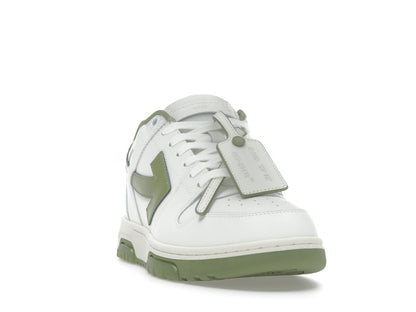 OFF-WHITE Out Of Office OOO Low Tops White Sage