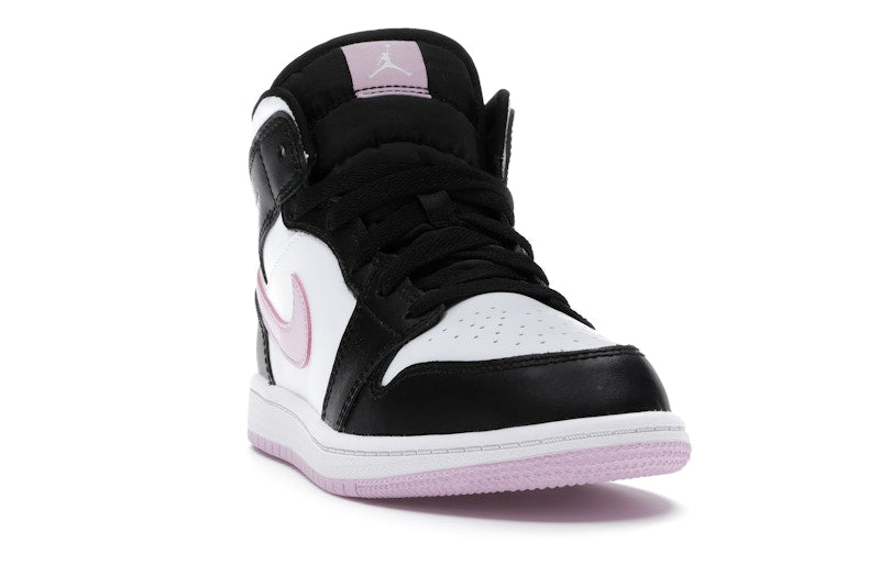 Jordan 1 Mid White Black Light Arctic Pink (PS)