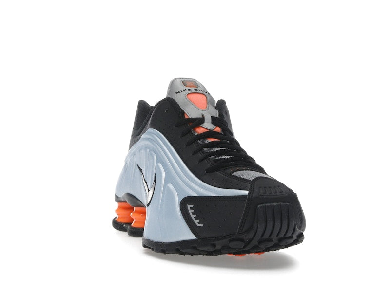 Nike Shox R4 Blue Tint Total Orange Black Metallic Silver (Women's)