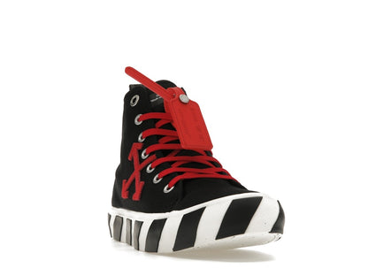 OFF-WHITE Vulcanized Hi Black Red Canvas