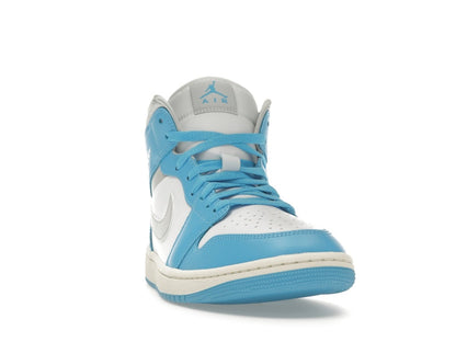 Jordan 1 Mid Dark Powder Blue White Sail Neutral Grey (Women's)