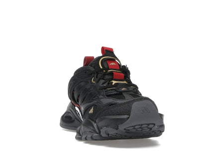 adidas XLG Runner Deluxe Black Gold Metallic Red