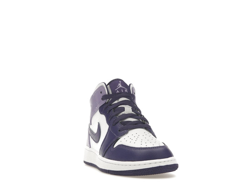 Jordan 1 Mid White Sky J Purple (GS)