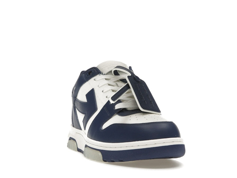OFF-WHITE Out Of Office OOO Low Tops White Royal Blue