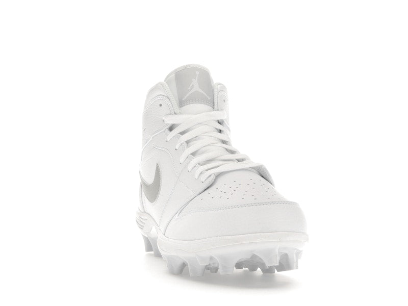 Jordan 1 Mid TD Cleat White Grey Fog