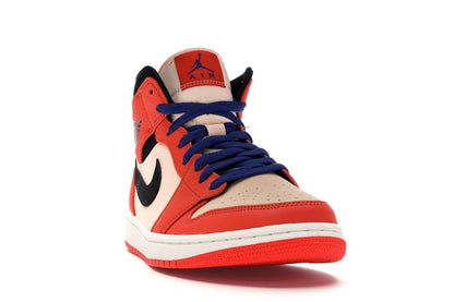 Jordan 1 Mid Team Orange Black