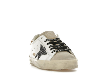 Golden Goose Super-Star White Silver Gold Glitter (Women's)
