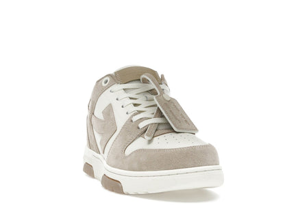 OFF-WHITE Out Of Office OOO Low Tops Beige Natural Suede