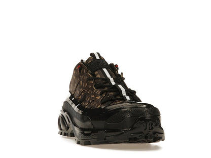 Burberry Arthur Monogram Print Black Bridle Brown