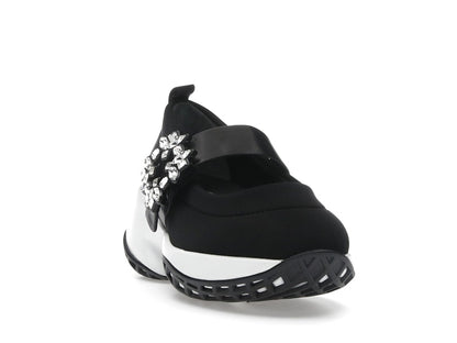 Roger Vivier Viv' Run Babies Black White Crystal Buckle (Women's)