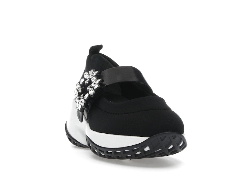 Roger Vivier Viv' Run Babies Black White Crystal Buckle (Women's)