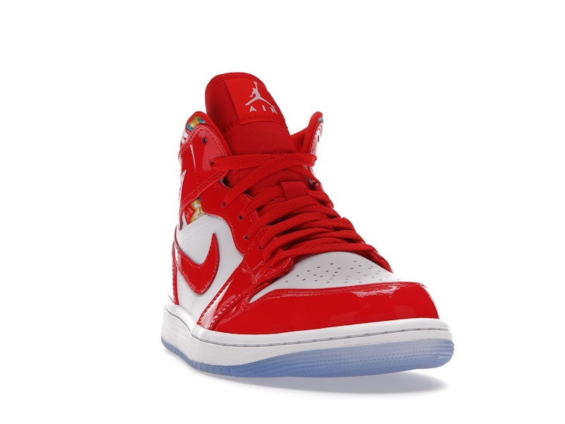Jordan 1 Mid Barcelona Sweater Red Patent