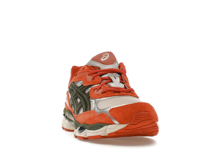 ASICS Gel-NYC Oatmeal Forest Green Orange