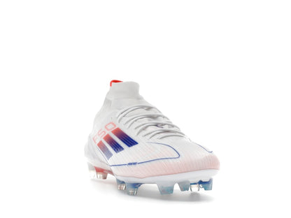 adidas F50 Elite Mid FG Cloud White Lucid Blue Solar Red (Women's)