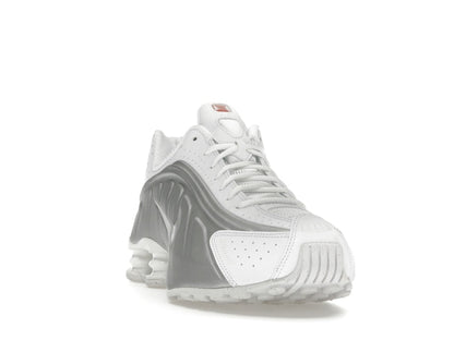 Nike Shox R4 White Bright Crimson Metallic Silver