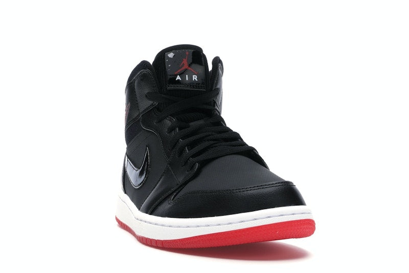 Jordan 1 Mid Black University Red