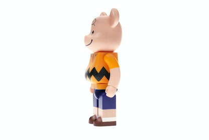 Bearbrick Charlie Brown 400% Yellow
