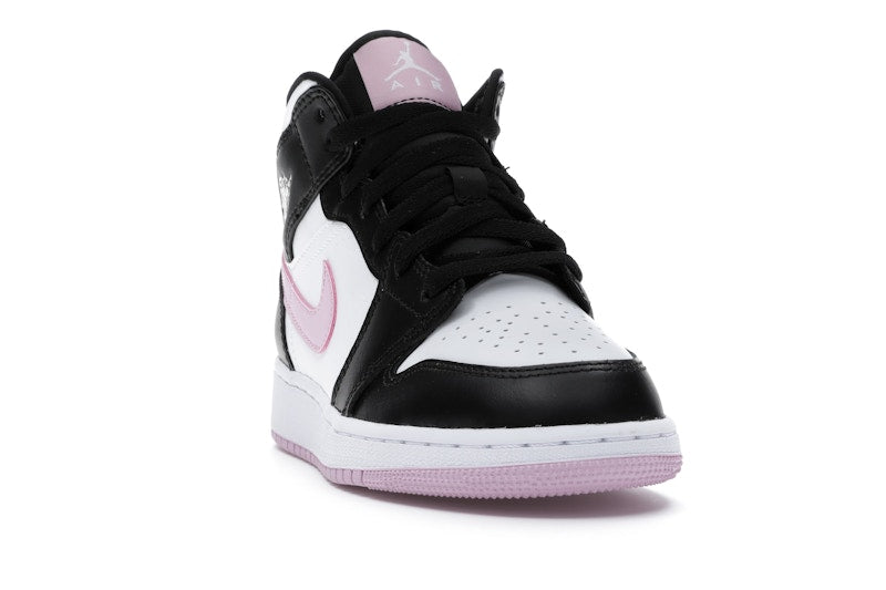 Jordan 1 Mid White Black Light Arctic Pink (GS)