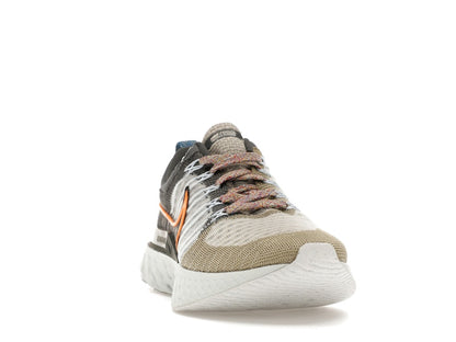 Nike React Infinity Run Flyknit 2 Light Bone Grey Orange