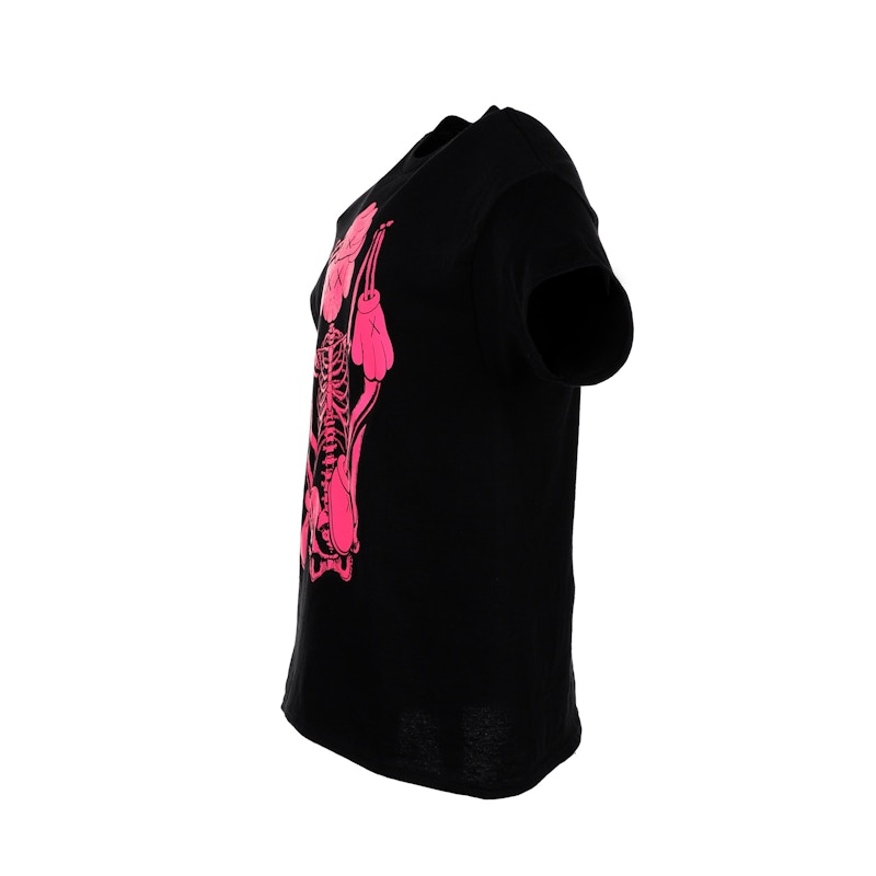 KAWS SKELETON NEW FICTION T-shirt Pink