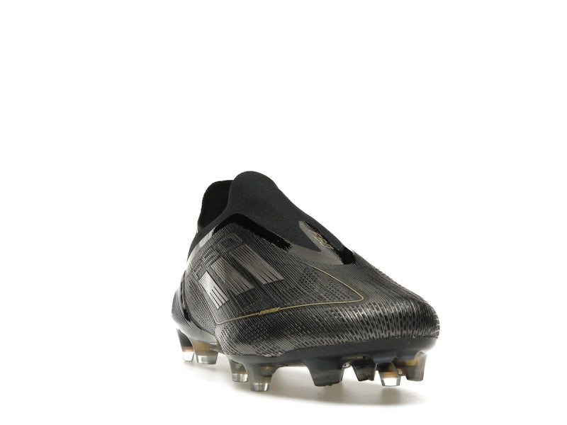 adidas F50 Elite Laceless FG Core Black Iron Metallic Gold Metallic