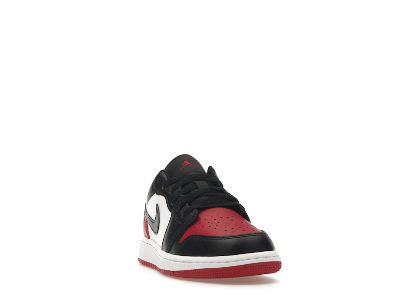Jordan 1 Low Bred Toe 2.0 (GS)