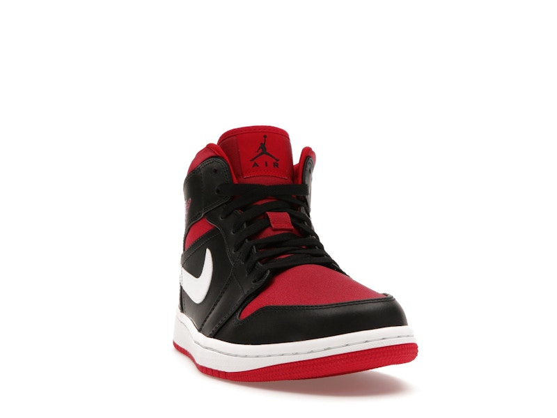 Jordan 1 Mid Black Gym Red White