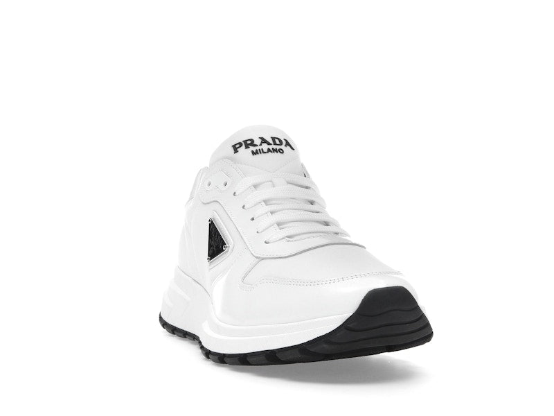 Prada PRAX 01 Sneakers Re-Nylon Brushed Leather White Black