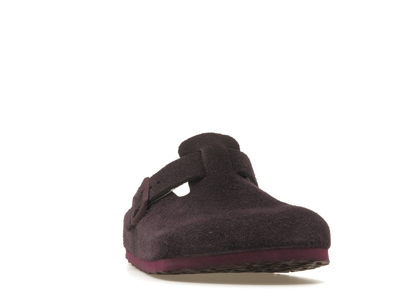 Birkenstock Boston Soft Footbed Suede Wine