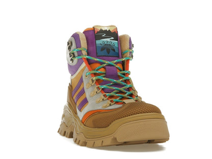 Gucci x Adidas Laced Up Boots Brown Purple (Women's)