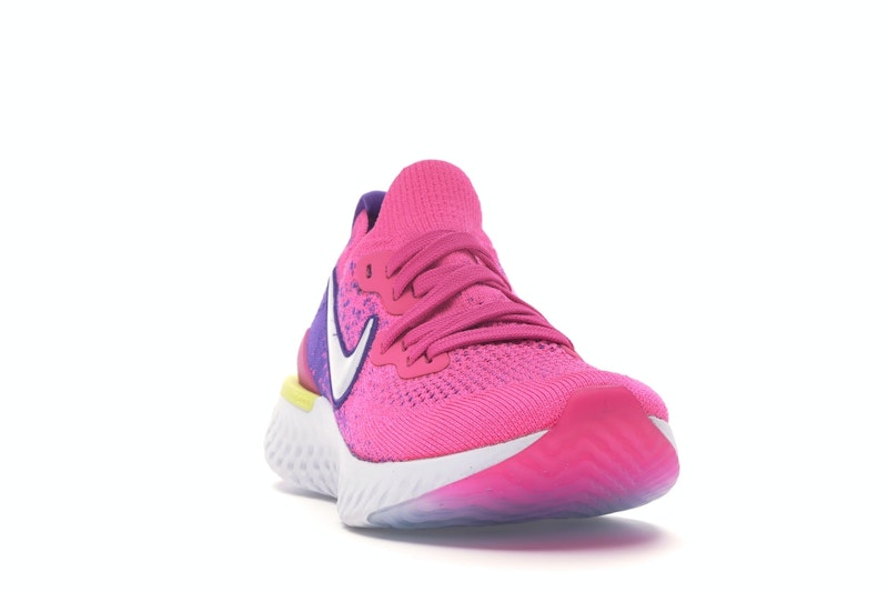 Nike Epic React Flyknit 2 Laser Fuchsia White (Women's)