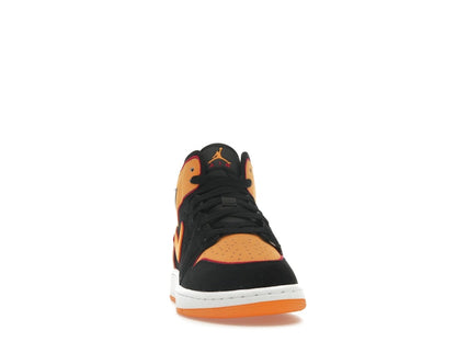 Jordan 1 Mid SE Black Vivid Orange (GS)