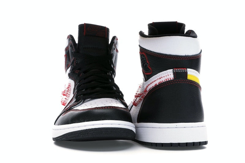 Jordan 1 Retro High Defiant White Black Gym Red