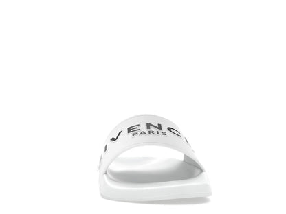 Givenchy Paris Flat Sandals White Black
