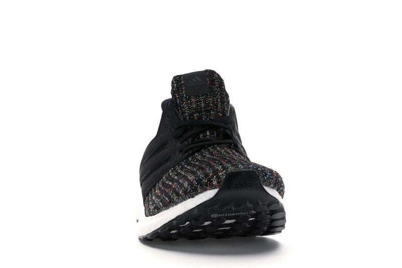 adidas Ultra Boost 4.0 Black Multi-Color White Heel Cage