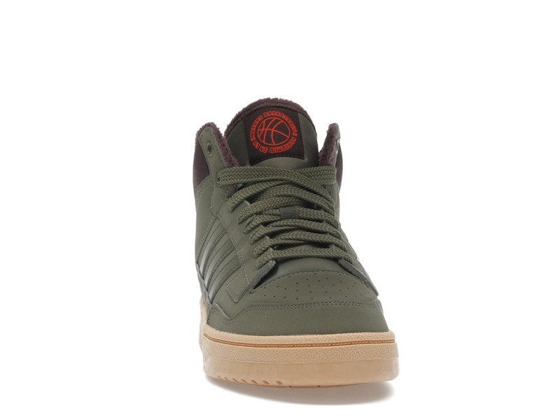 adidas Rapid Court Mid Winterized Olive Strata Shadow Brown Gum