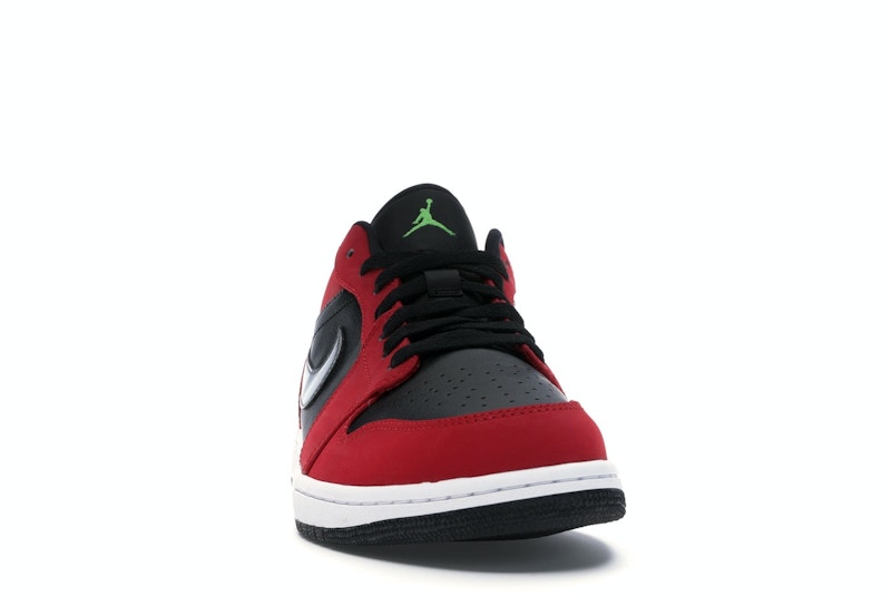 Jordan 1 Low Black Green Pulse Gym Red