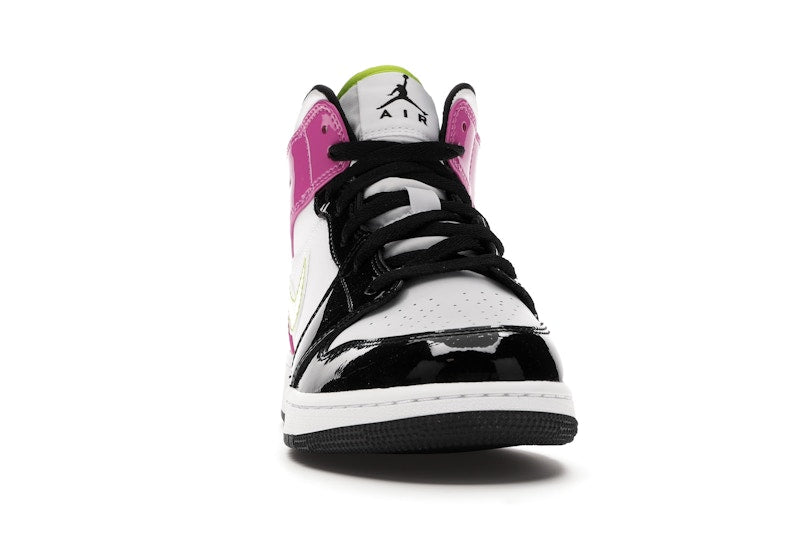 Jordan 1 Mid White Black Cyber Pink (GS)